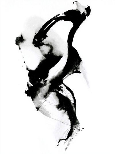 Ink Brush Abstract Poster.