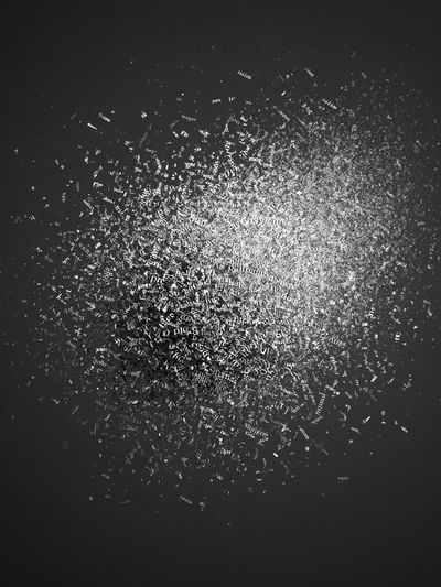 Monochrome Particle Burst Print.