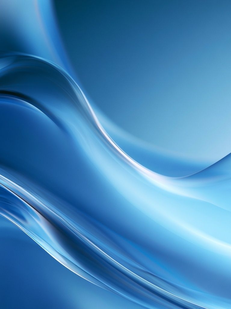 Blue Flow Abstract Poster. poster — abstract art