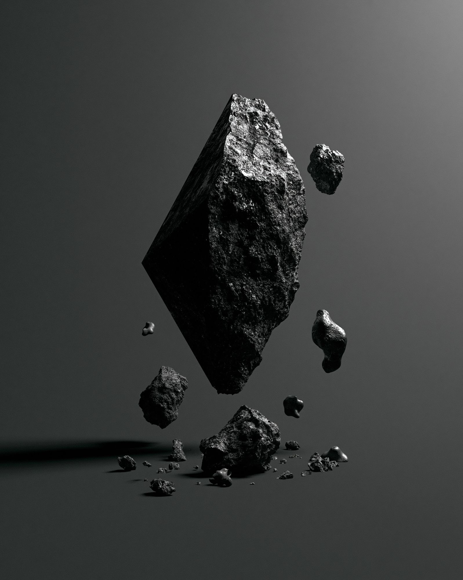 Floating Rock Monolith Abstract Print. poster — abstract art