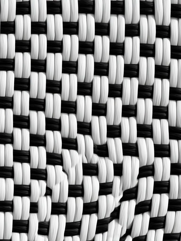 Black and White Woven Texture Print. poster detail