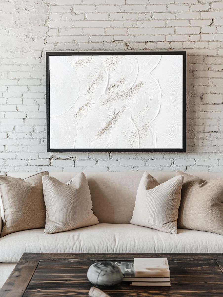 White background texture - glitter. room preview