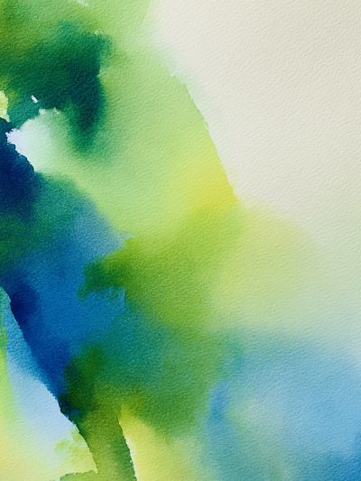 Luminous Green Blue Abstract Poster.