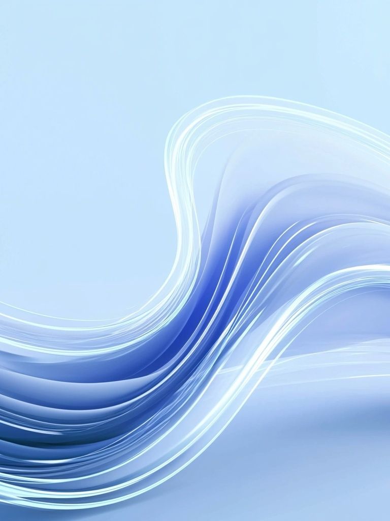 Blue Flow Abstract Poster. poster detail