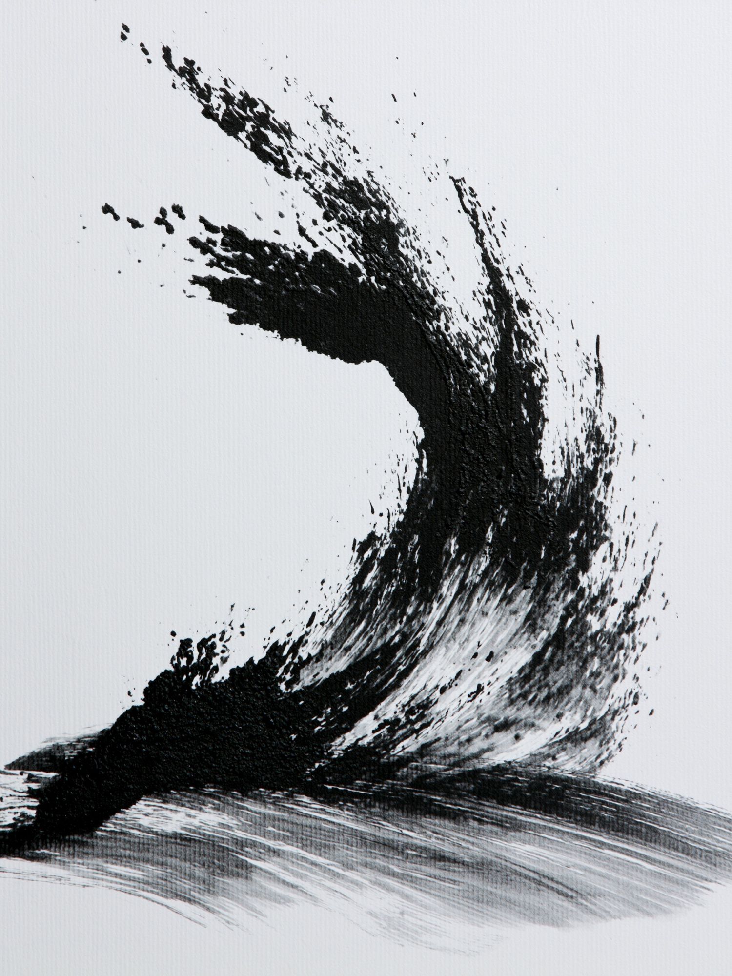 Ink Brushstroke Abstract Poster. poster — abstract art