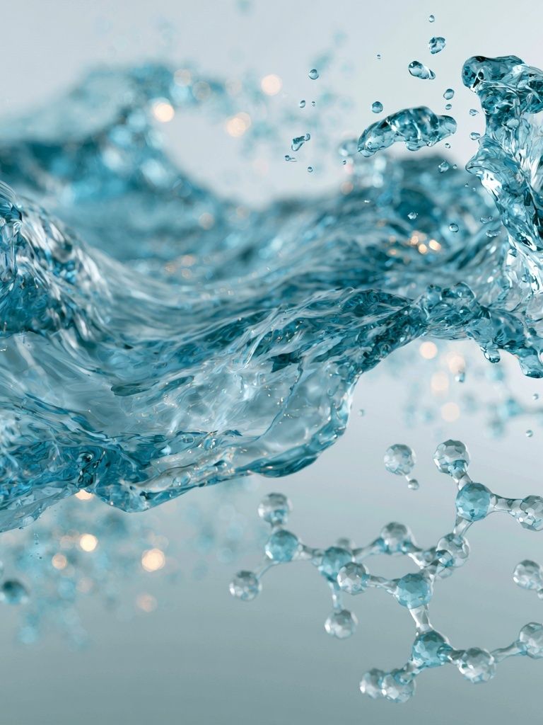 Liquid Water Splash Abstract Print. poster — abstract art