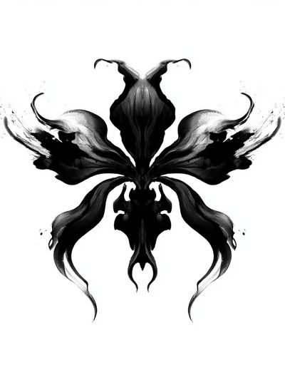 Ink Butterfly Abstract Print. poster