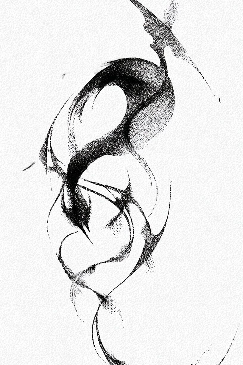 Abstract Black and White Art Poster. poster — abstract art