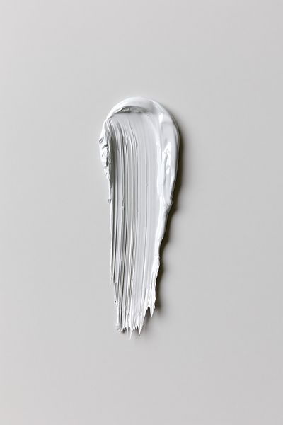 White Paint Stroke Abstract Poster. poster