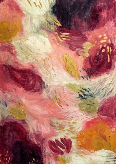 Blush Petal Abstract Poster. poster print