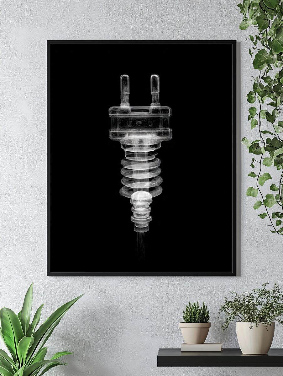 X-Ray Plug Abstract Print. — room view 4