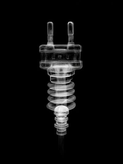 X-Ray Plug Abstract Print.