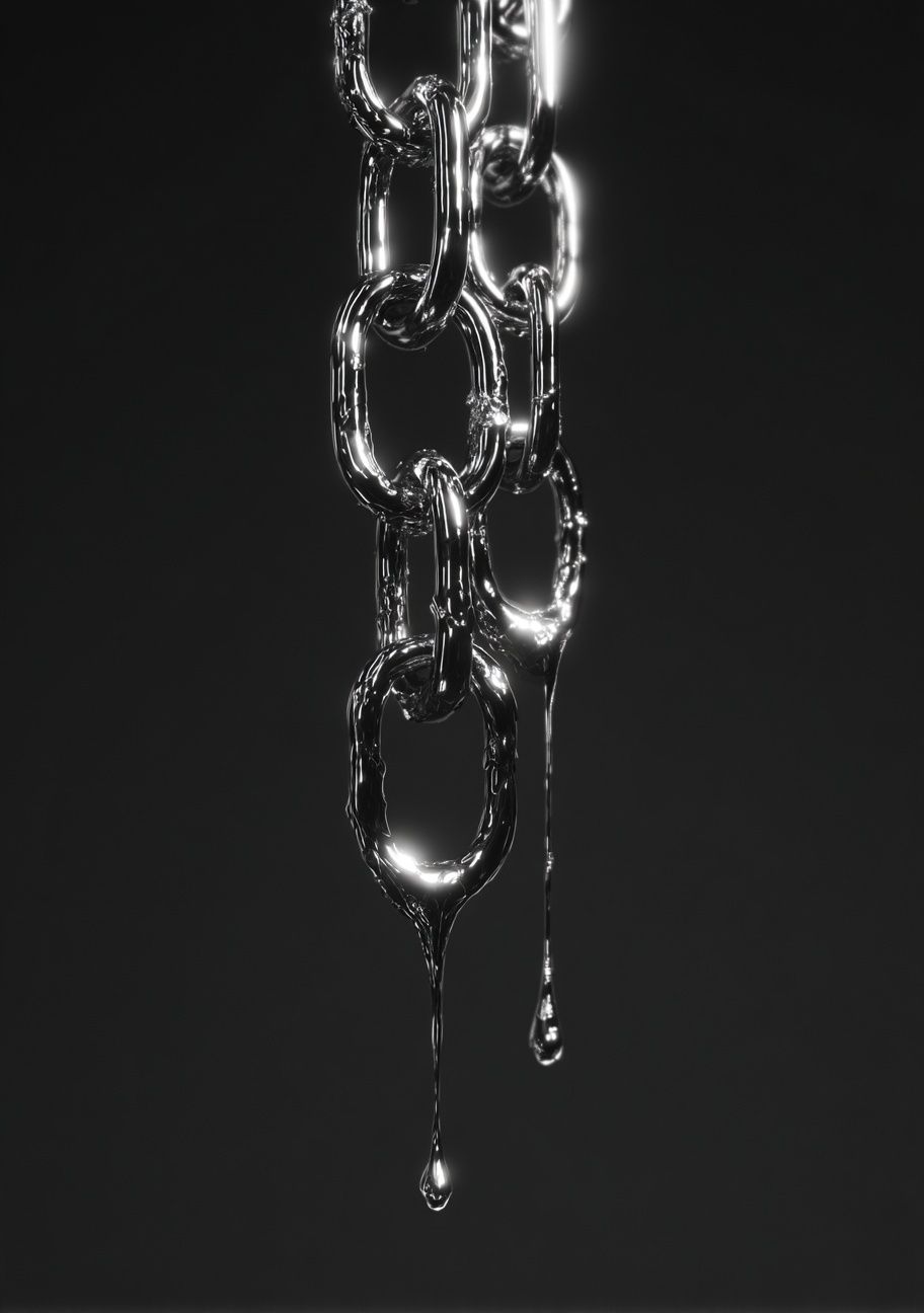 Chrome Chain Abstract Poster. poster detail