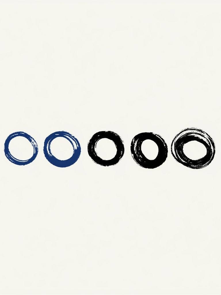 Minimal Ink Circles Poster. poster detail