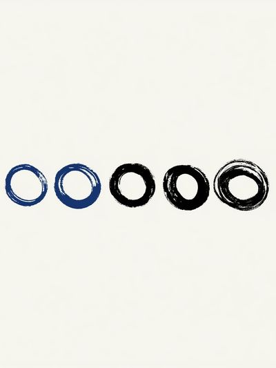 Minimal Ink Circles Poster.