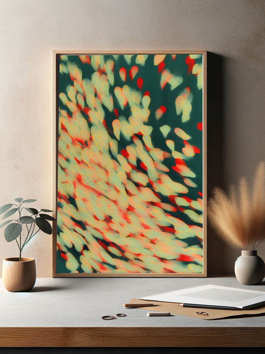 Abstract Colorful Motion Poster. — room view 2