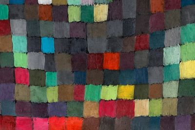 Colorful Abstract Patchwork Poster. poster print