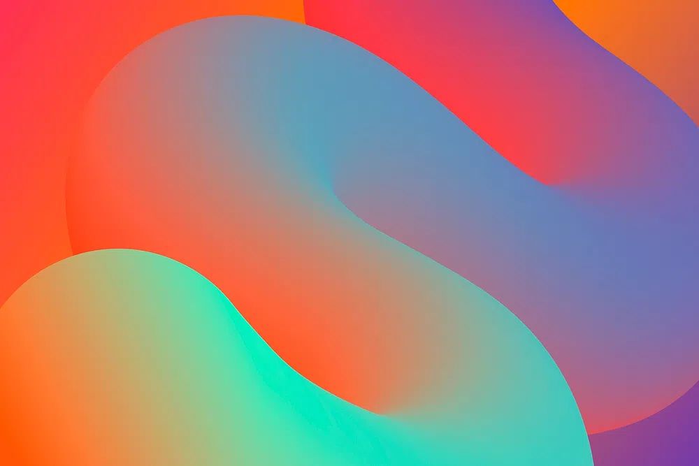 Abstract Colorful Waves Poster. poster — abstract art