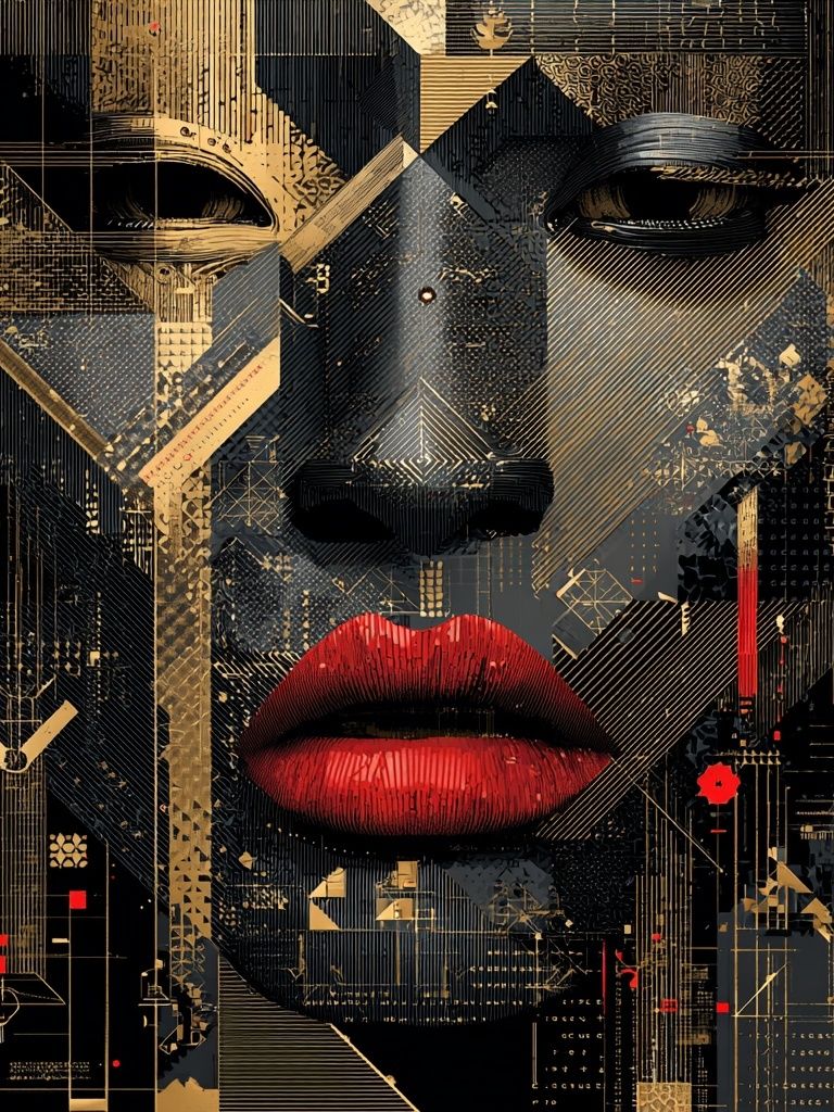 Abstract Face — Digital Art Print. poster detail