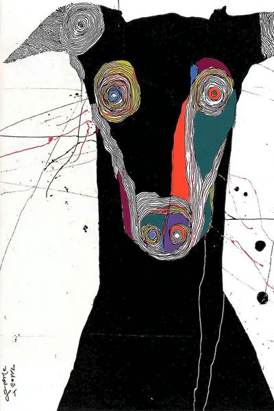 Abstract Dog Portrait Poster