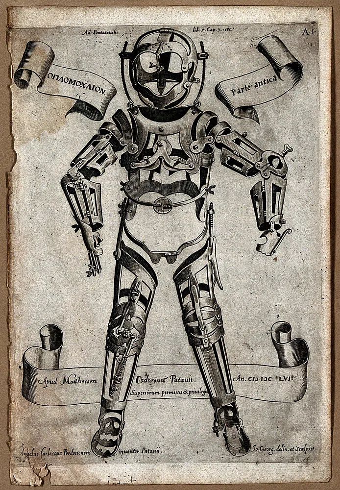 Antique Diving Suit Illustration Poster. poster — vintage art