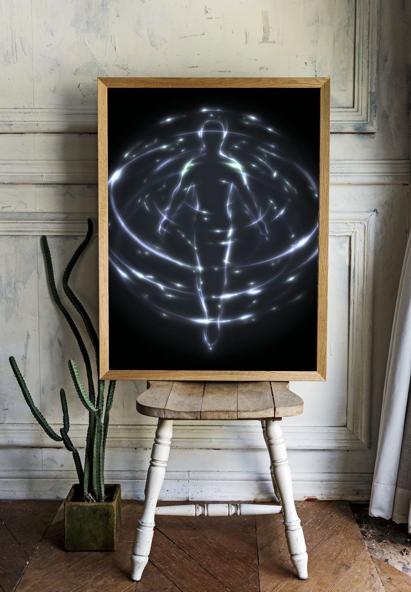 Ethereal Energy — Abstract Print. — room view 1