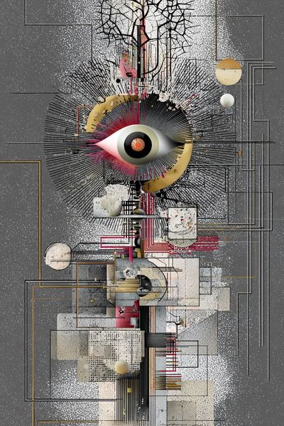Abstract Eye — Geometric Poster. poster
