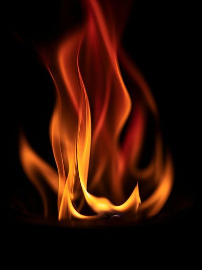 Abstract Flame Glow Poster. poster