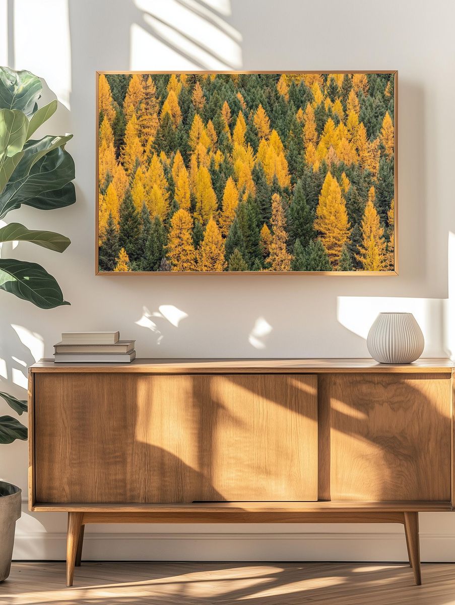 Autumn Forest Landscape Poster. — room view 3
