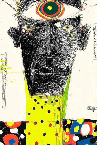 Abstract Face — Expressionism Print. poster