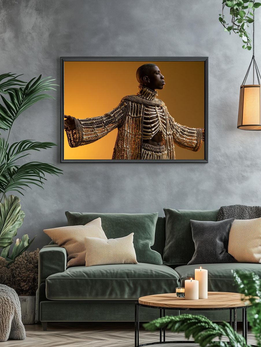 Afrofuturist Portrait Photography Poster. — room view 4