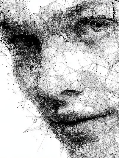 Abstract Face — Fine Art Print. poster