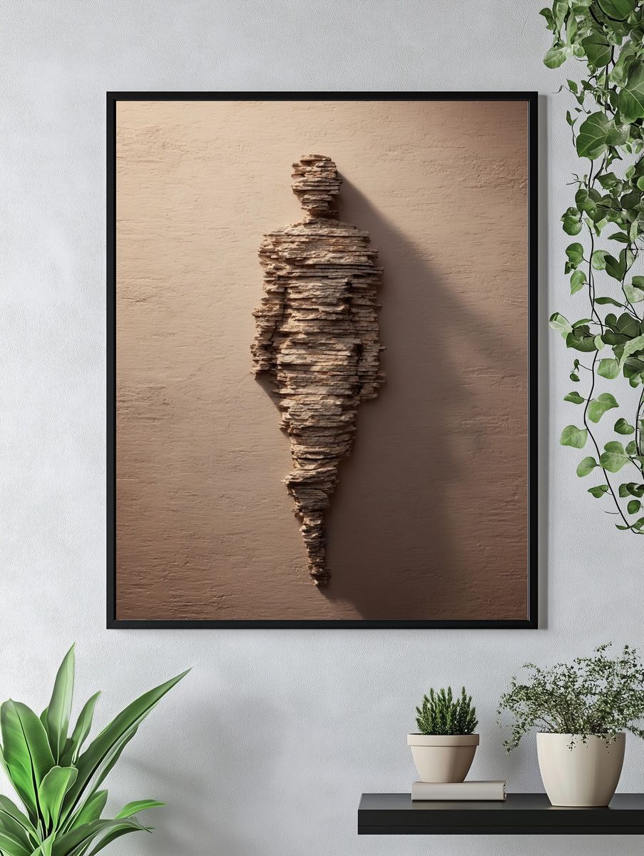 Abstract Human Figure — Fine Art Print. — room view 4