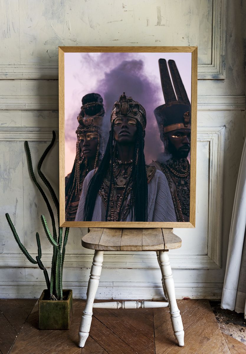 Afrofuturist Queens Photography Poster. room preview