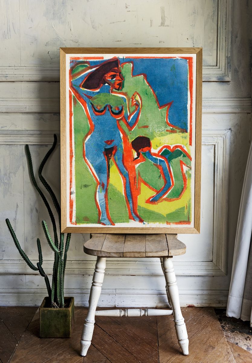 Abstract Figures — Fine Art Print. — room view 1