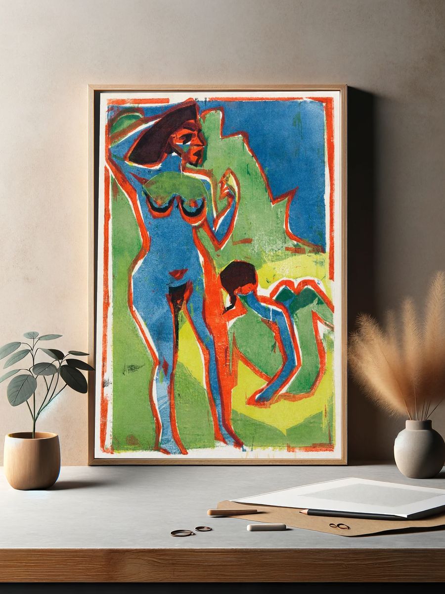 Abstract Figures — Fine Art Print. — room view 2