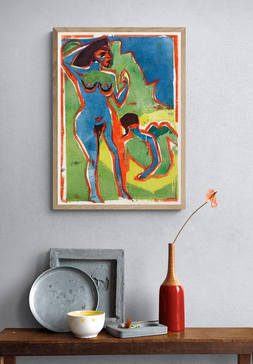 Abstract Figures — Fine Art Print. — room view 3