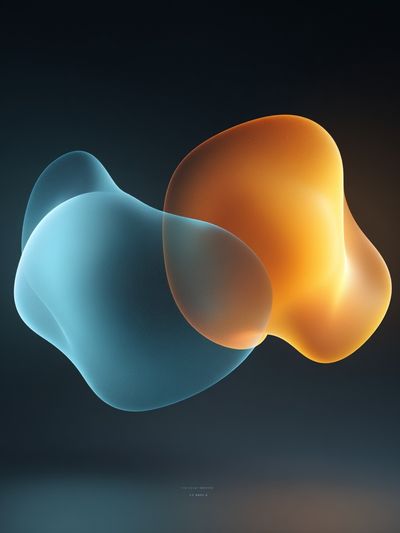Abstract Fluid Shapes Poster. poster print