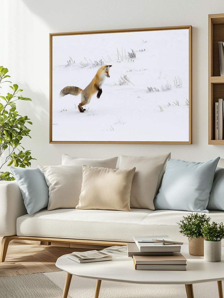 Hunting fox, Hayden Valley. Original. — room view 2