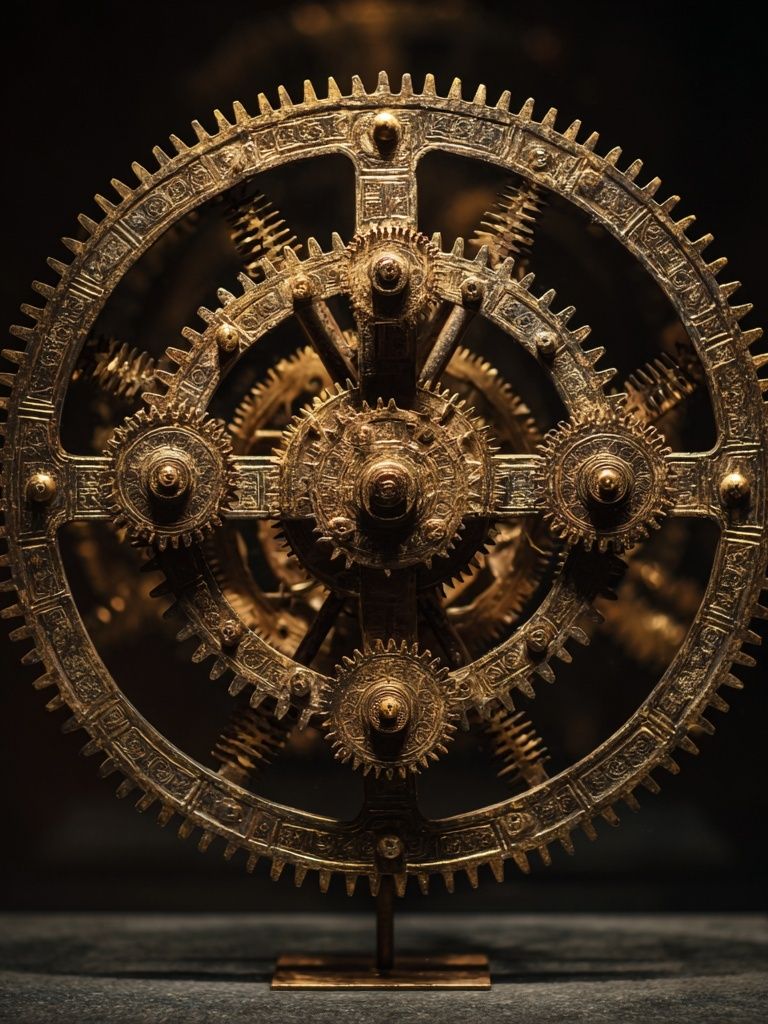 Antique Gear Mechanism Poster. poster detail