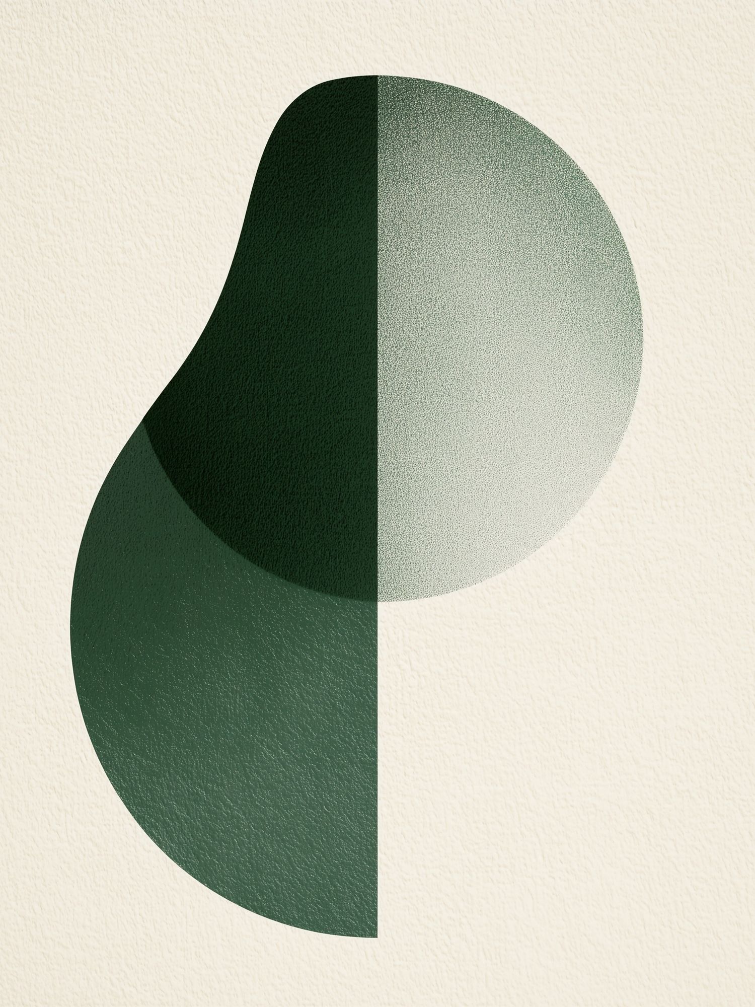Green Geometric Abstract Poster. poster — abstract art
