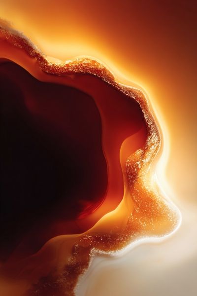 Abstract Agate Glow Poster. poster