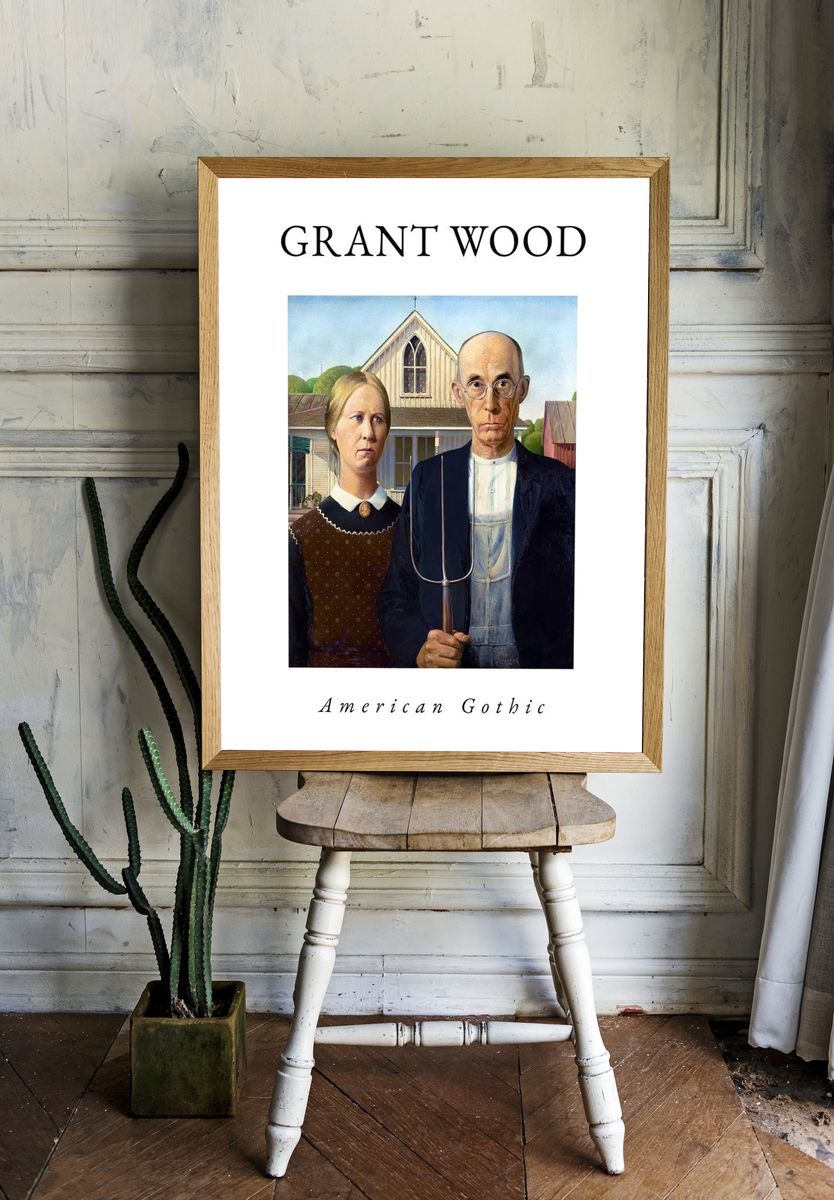 American Gothic — Fine Art Print. — room view 1