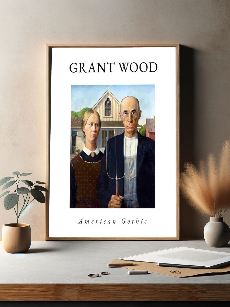 American Gothic — Fine Art Print. — room view 2