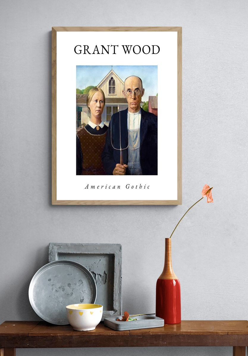 American Gothic — Fine Art Print. — room view 3