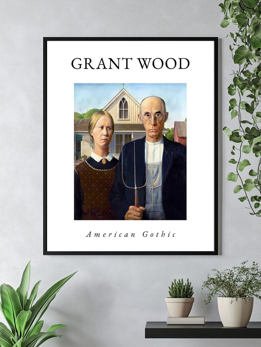 American Gothic — Fine Art Print. — room view 4