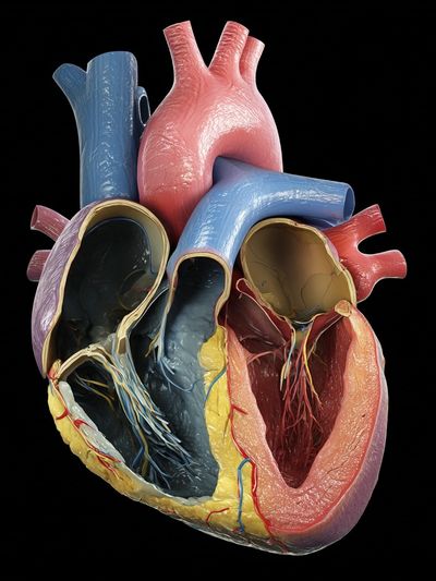 Anatomical Heart Illustration Poster.