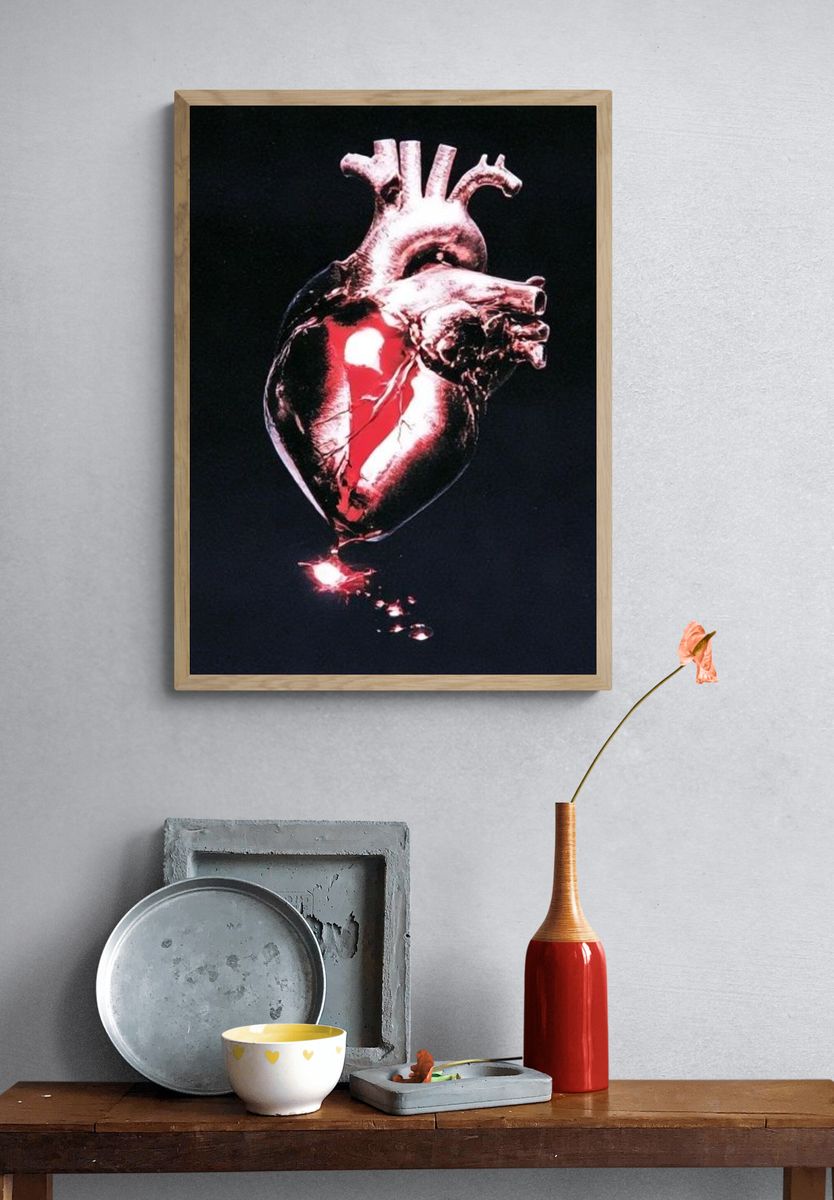 Anatomical Heart Surrealism Poster. — room view 3