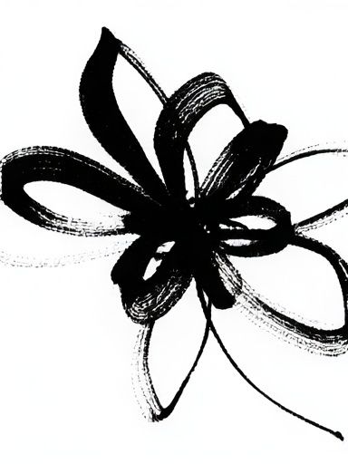 Abstract Ink Bloom Poster. poster — abstract art