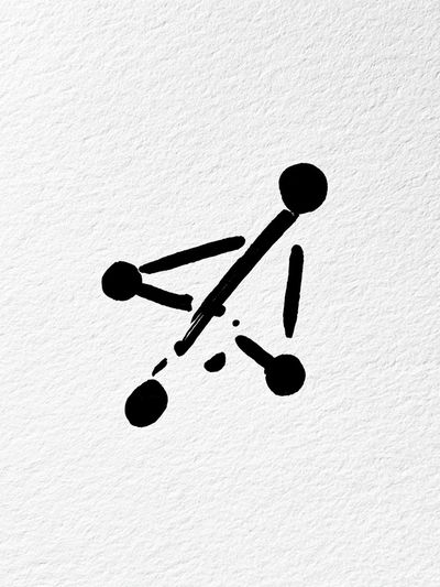 Abstract Ink Figure Poster.